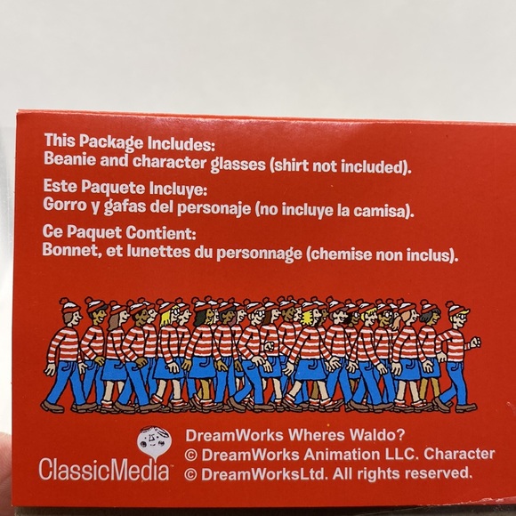 Where’s Waldo? Waldo Adult Halloween Costume Kit Hat & Glasses One Size - Picture 8 of 11